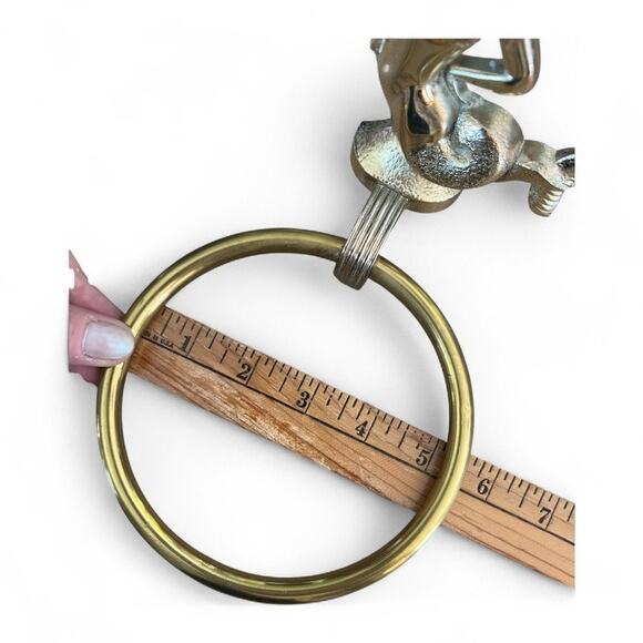 Vtg Hall Mack Mermaid Towel Ring Wall Mount Bathroom Kitsch Hollywood Regency - Picture 4 of 7